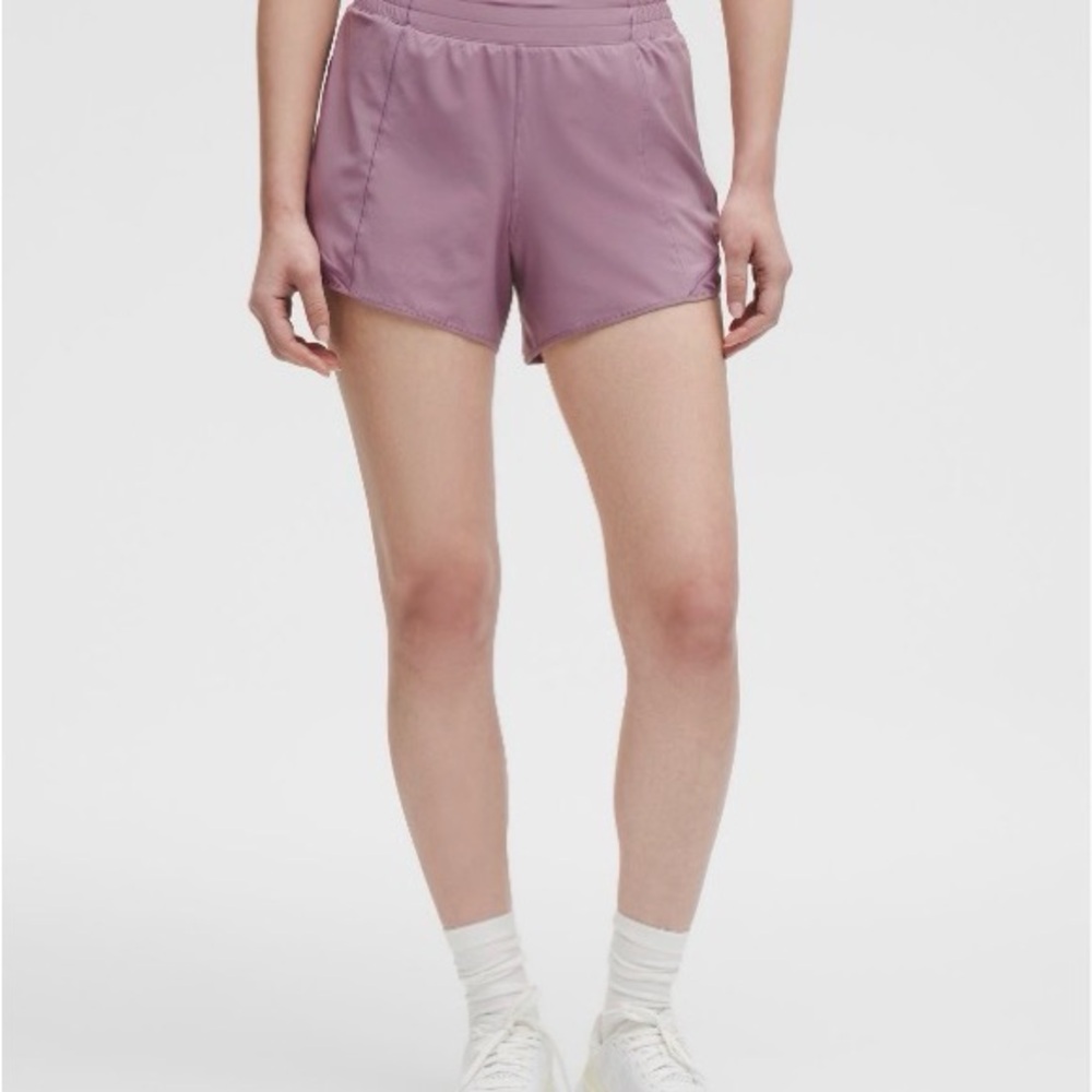 lululemon Hotty Hot High-Rise Lined Short 4” Lavender Lux